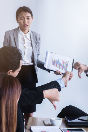 business teamwork idas concept with group of business people presentation and consulting at outdoor office spaceの写真素材