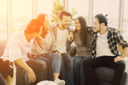 friendship happy conversation together with laugh joyful  reunion moment