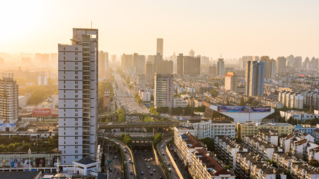 Urban sunsetのeditorial素材