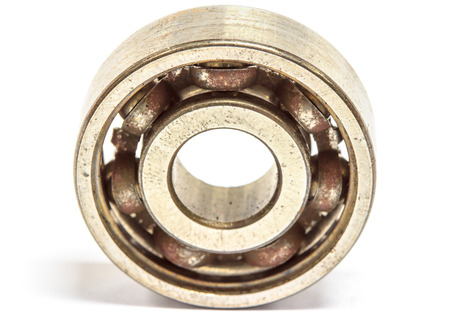 bearings on white back groundの写真素材