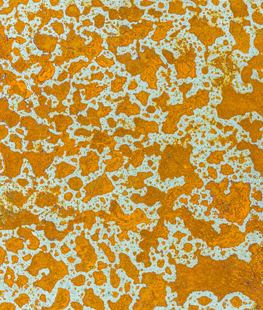 Water stains, rust on metal