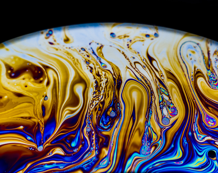 Rainbow colors created by soap, bubble,or oil makes can use for background