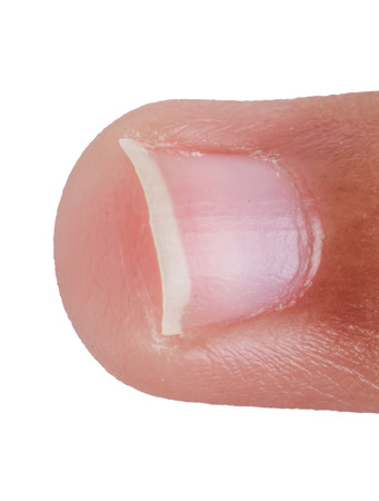 Nail children on white backgroundの写真素材