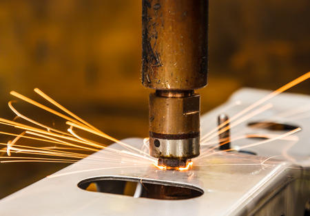 Spot welding machine Industrial automotive part in factory