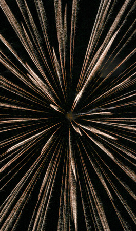 Fireworks light up the sky with displayの写真素材