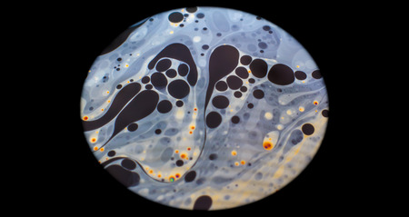 Rainbow colors created by soap, bubble,or oil makes can use for backgroundの写真素材