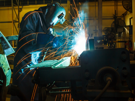 welder Industrial automotive part in factory