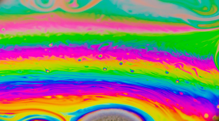 The Beautiful colors created by soap, bubble, for backgroundの写真素材