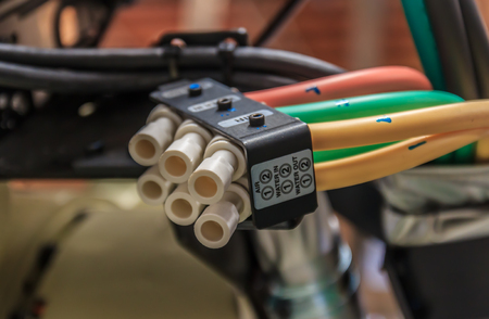 Air hose high pressure for industrial machine.の写真素材