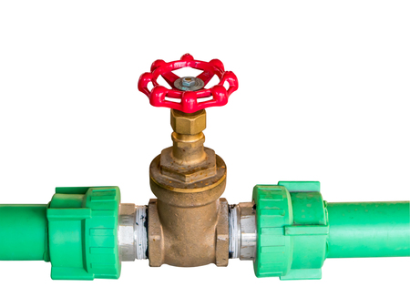 Pressure control valve isolate on white background