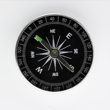 compass  isolated on white backgroundの写真素材
