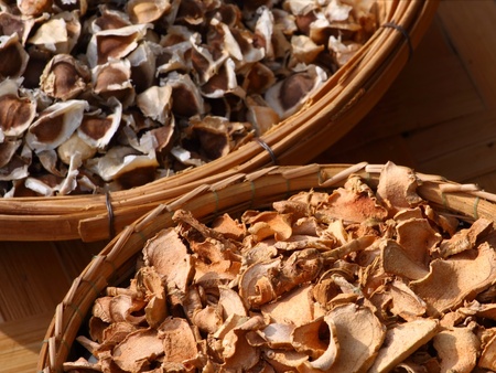 thai dry herb use for Thai herbal medicine.の写真素材