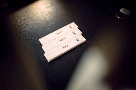 Pregnancy test equipment, who want to have children, must check several.の写真素材