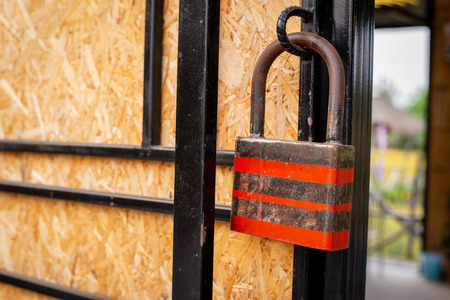 Lock, the big old at the door.