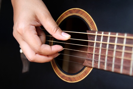 Playing the Guitarの写真素材