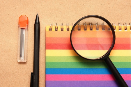 Office equipment,magnifying の写真素材