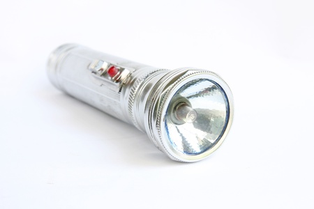 flashlight on white