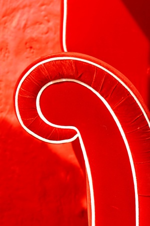 Red sofaの写真素材