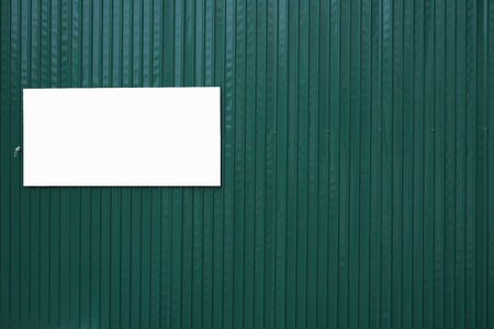 Green zinc and white label.の写真素材