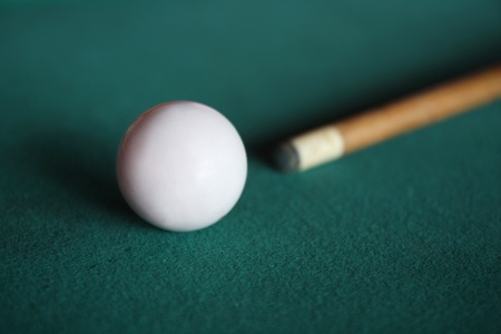 white pool balls with stickの写真素材