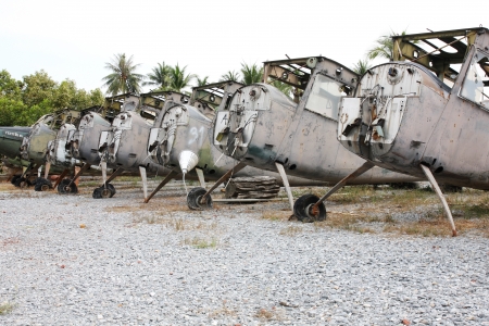 vintage historic old war aircraftのeditorial素材