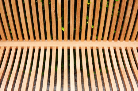 Wooden garden chair detailの写真素材