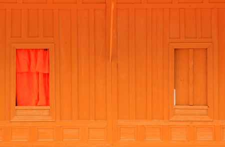 Windows of the temple in Thailandの写真素材