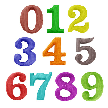 wooden number 