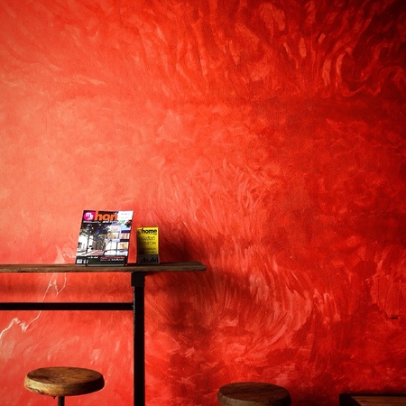 Red wallの素材
