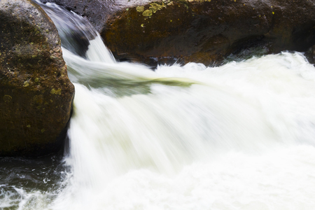 Landscape Nangrong Waterfall, natural water, through the gorge.の写真素材
