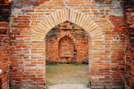 Architecture arches Ayutthaya period. The old town of Thailand.の写真素材