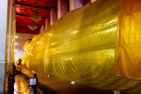 Wat Phra Non, Statue buddha largest sleeping In Thailand Is a tourism religious site.のeditorial素材