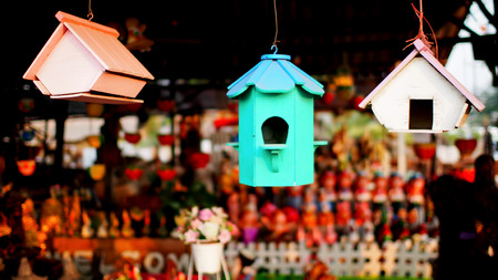 Bird House Hangingの写真素材