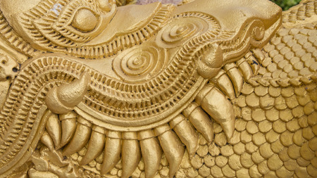 Golden Dragon Texture in The Templeの写真素材