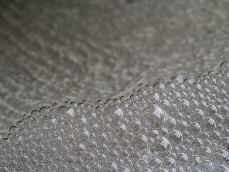 There are Many Bubbles in a Big Bowlの写真素材