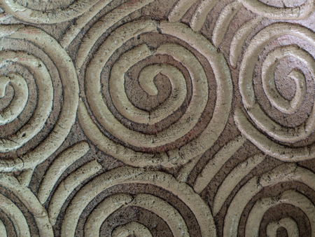 The Flower Pot Patterned Spiralの写真素材