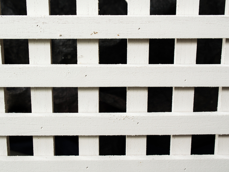 White Wooden Partition Close up