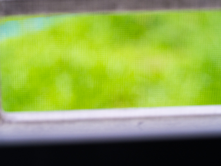 Mosquito Wire Screen Window Blur Viewの写真素材