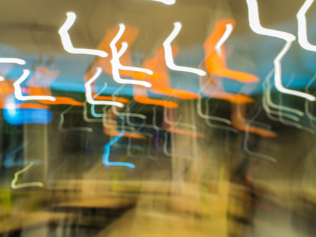 Image Blur Lights in The Restaurantの写真素材