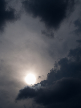 The Grey Cloud and The Sun before Rainの写真素材