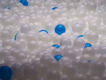 Many Small Balls in a Theme Parkの写真素材