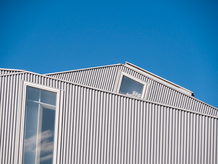 The Walls and Roof Aluminium Vertical Stripeの写真素材