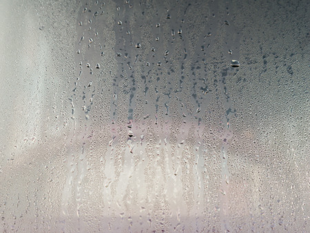 Abstract of Condensation in front of Bus Mirrorの写真素材