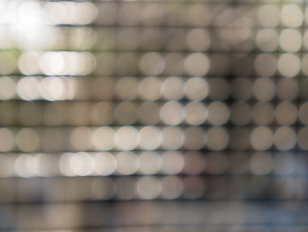 The Bokeh Sphere Shaped Arranged in a Round Meshの写真素材