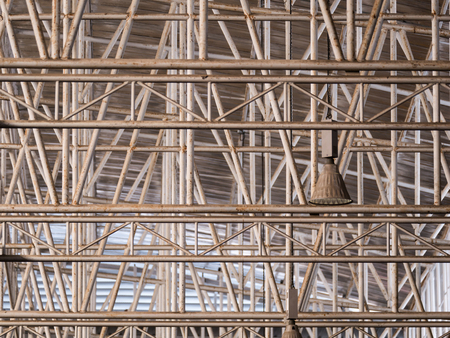 The Lamp in The Steel Roof Structure Complex