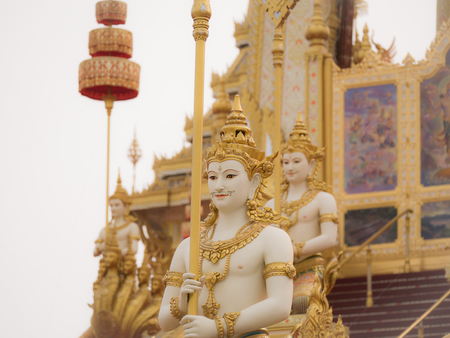 Guardian Angels Statue on The Royal Crematorium : Bangkok : Thailand - December 11,2017のeditorial素材