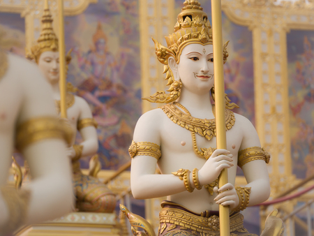 Guardian Angels Statue on The Royal Crematorium : Bangkok : Thailand - December 11,2017