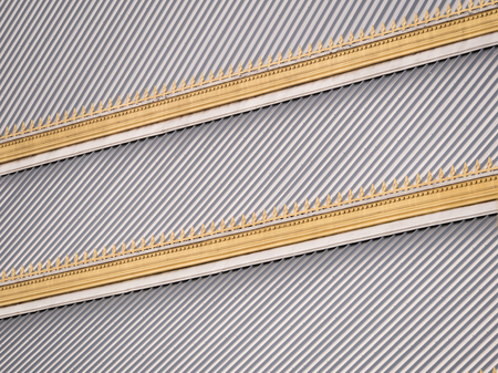 The Gray Roof of The Building in The Royal Crematorium of King Bhumibol Adulyadej King Rama 9