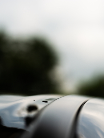 The Blur of Black Car Roof