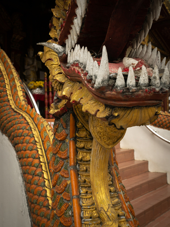 The Naga Teeth beside The Stairs of The Churchの写真素材